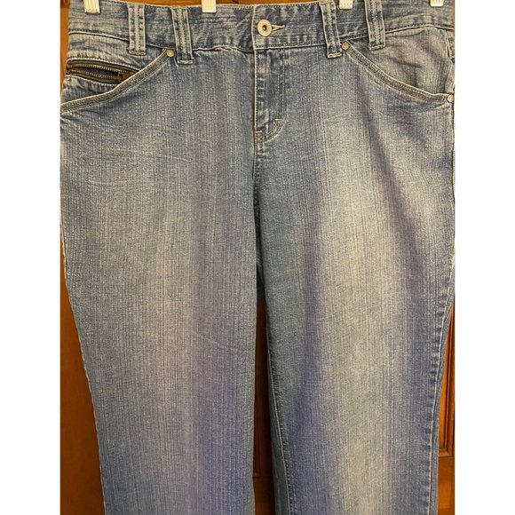 Vintage Tommy Hilfiger Woman Mid-Rise Jeans Women Size 14 Zipper Pockets Rivets - Picture 2 of 16